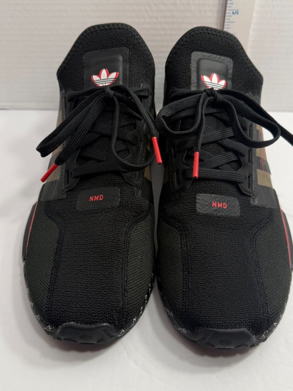 Adidas NMD_R1 V2 (ID2852) 'Japanese Print' Black Red Mens 10.5 Trainers UK 10
